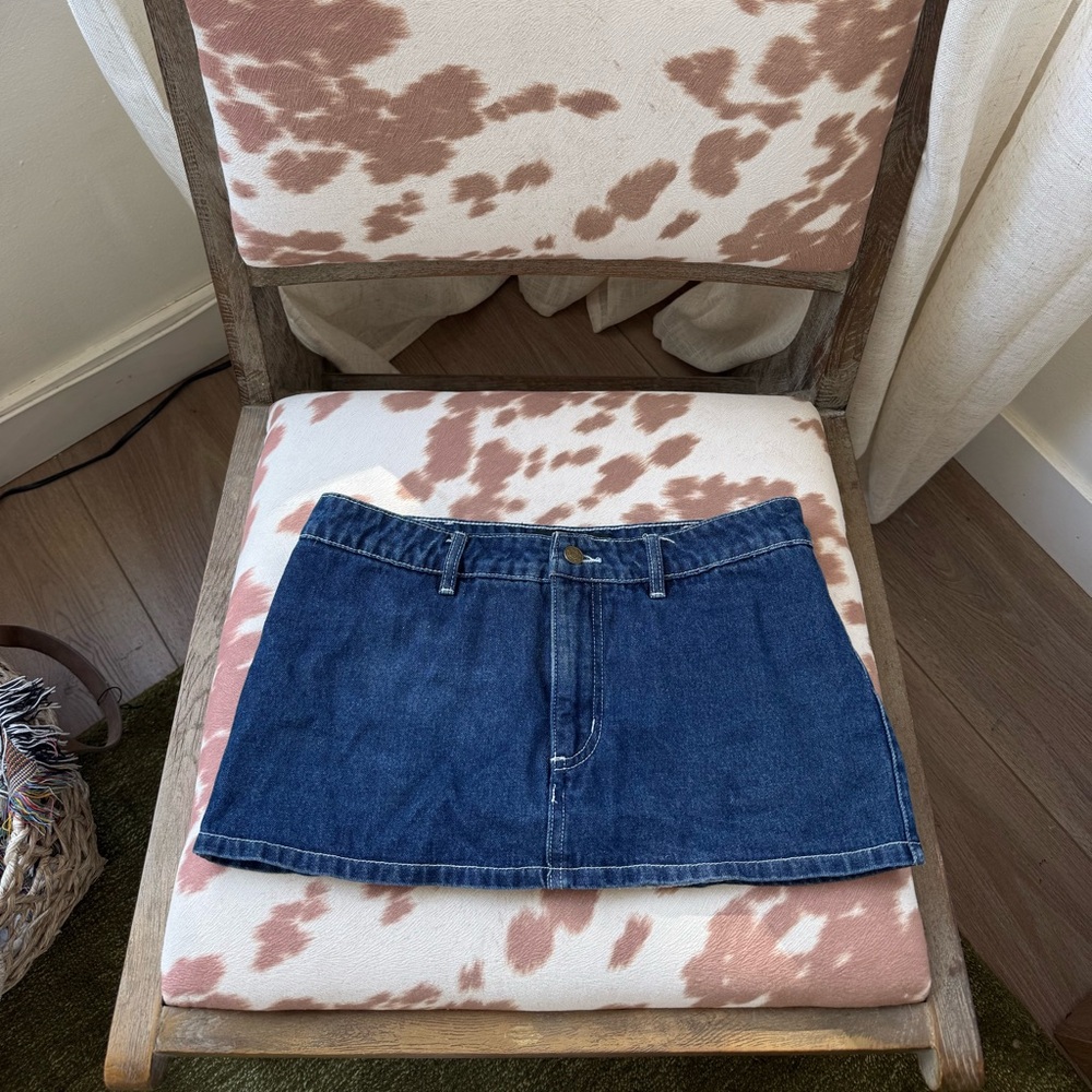 Lioness Indigo Mini Denim Skirt